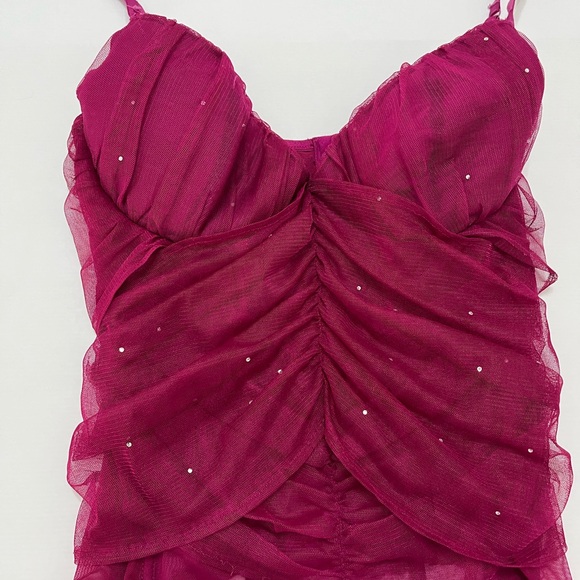 La Senza - y2k mesh ruched corset bustier top - size L - Picture 11 of 14